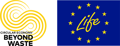 CE Beyond Waste og EU Life logo